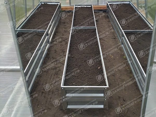3-gryadki-40.jpg Грядки в теплицу «Усиленные» оцинкованные (высота 30 см) — изображение 1